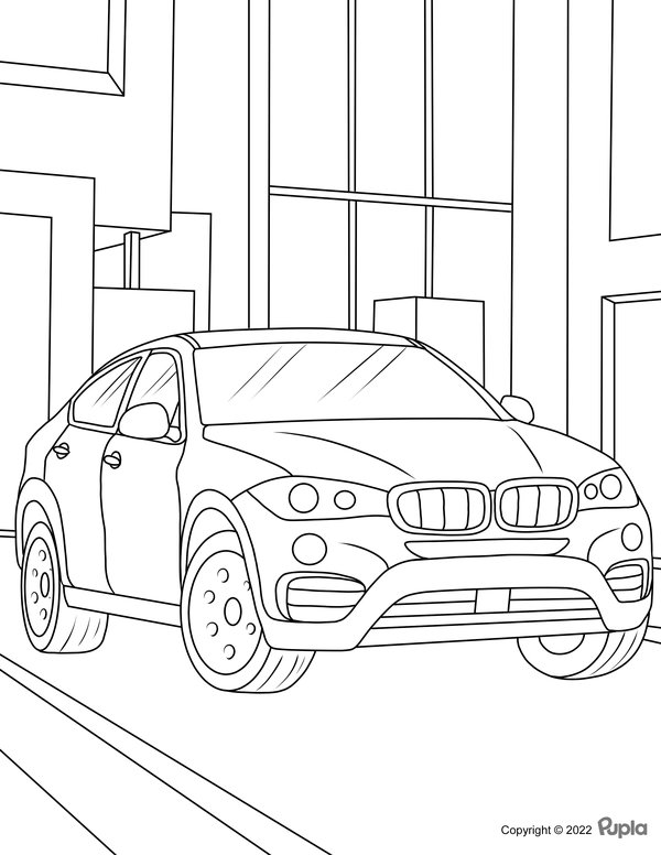 Voitures Bmw coloring page for children