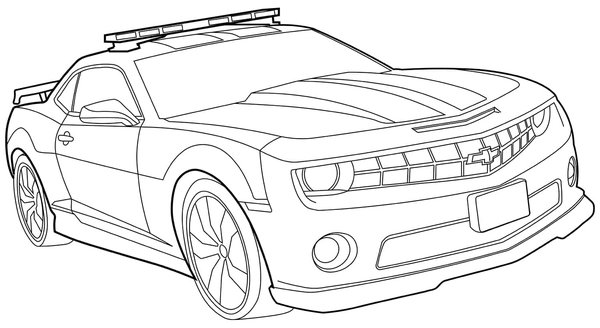 Voitures Grandes Voitures De Police coloring page for children