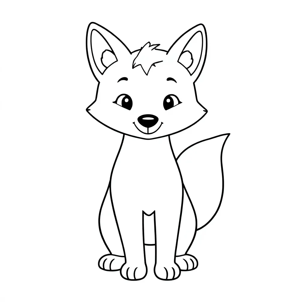 vosje coloring page for children