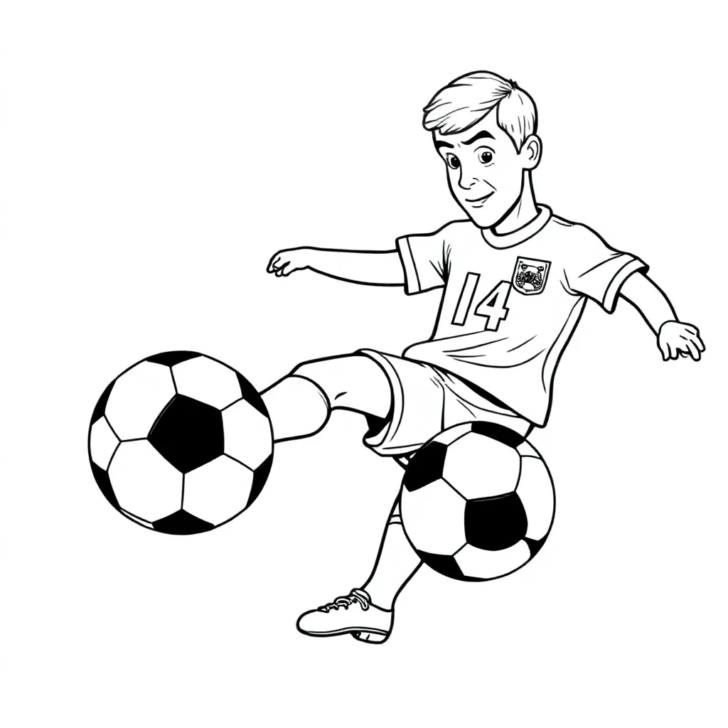 Wil Je Een Tekening Van Johan Cruijff Maken coloring page for children