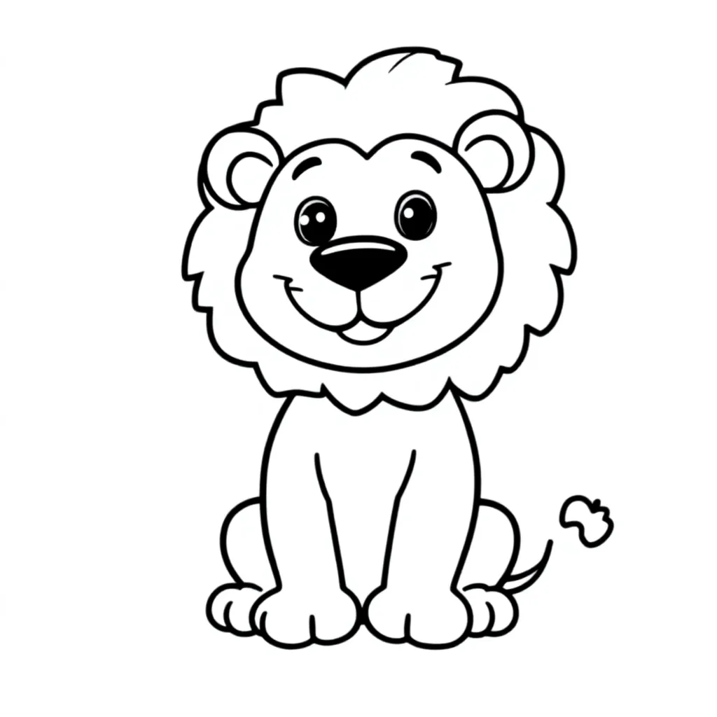 Wilde Dieren coloring page for children