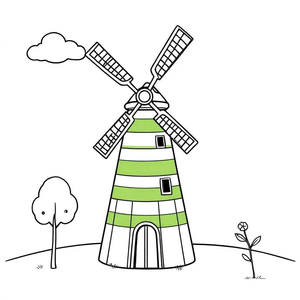 Zaandhaos coloring page for children