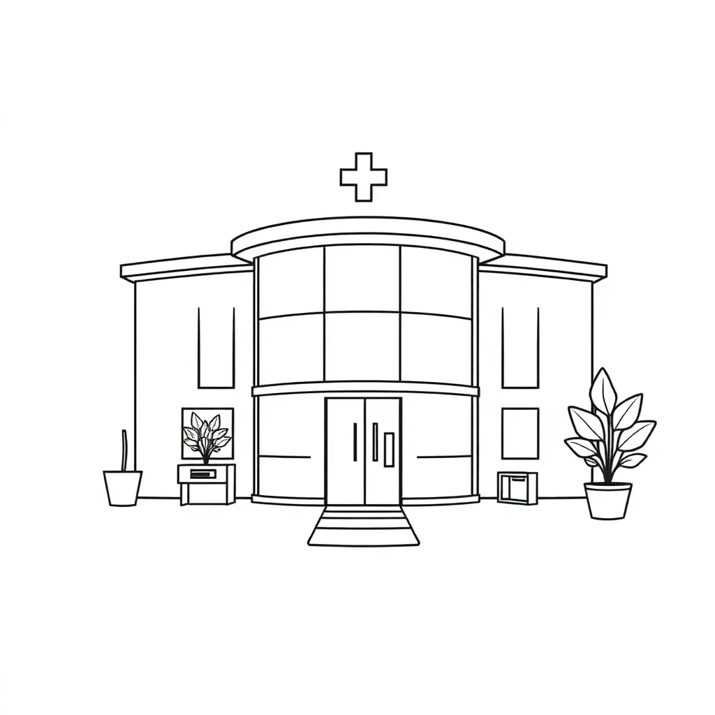 Ziekenhuis Arts Verpleegkundige Medisch Gezondheid coloring page for children