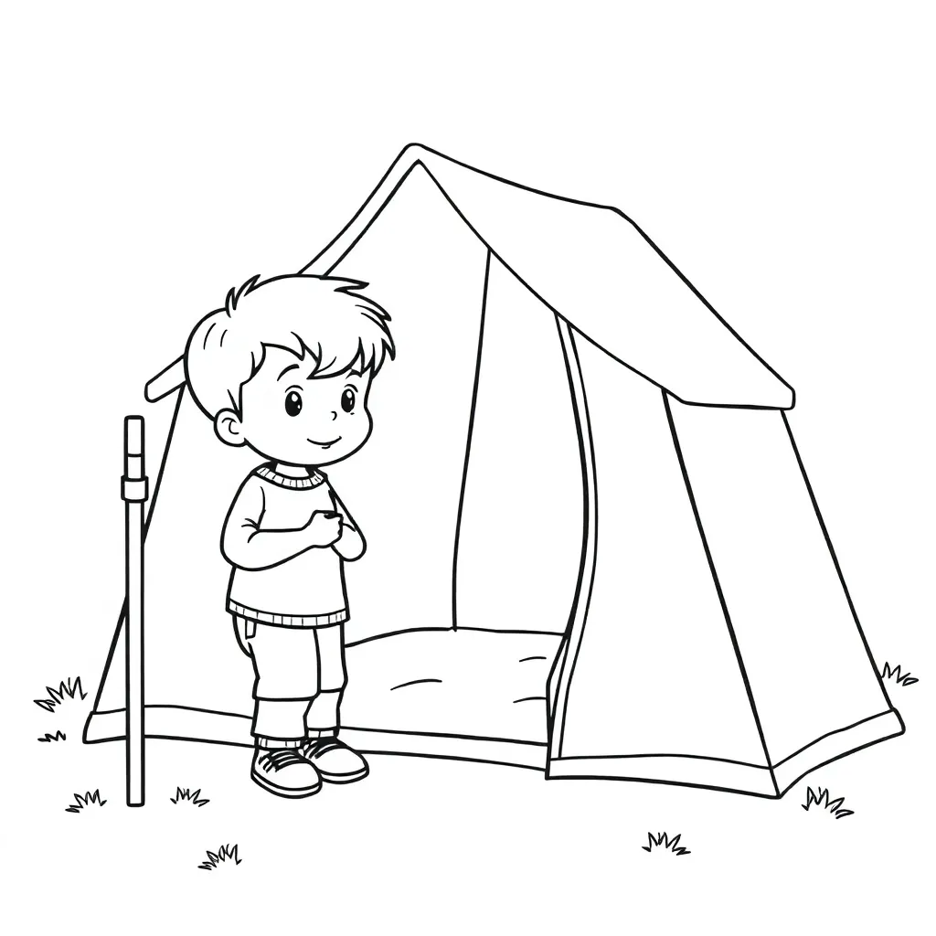 Verano Acampando Carpa Naturaleza Aventura