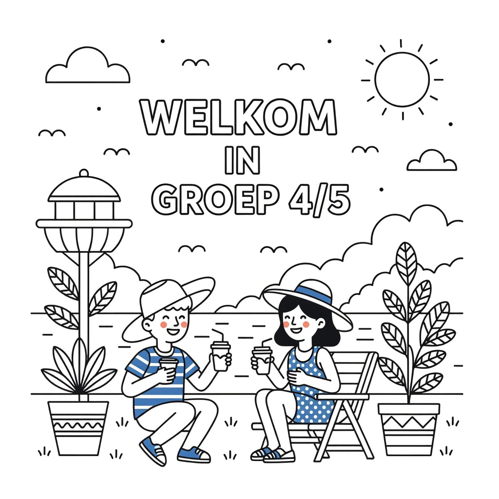 zomer coloring page for children