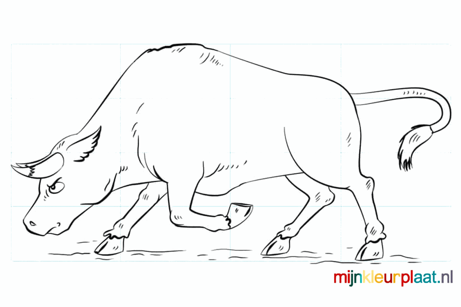 Drawing a tough bull