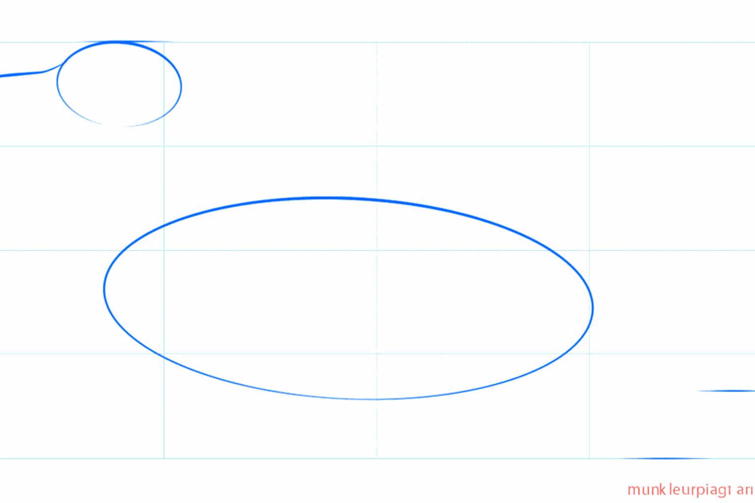 Basic shapes of a common loon: a large oval and a small circle.