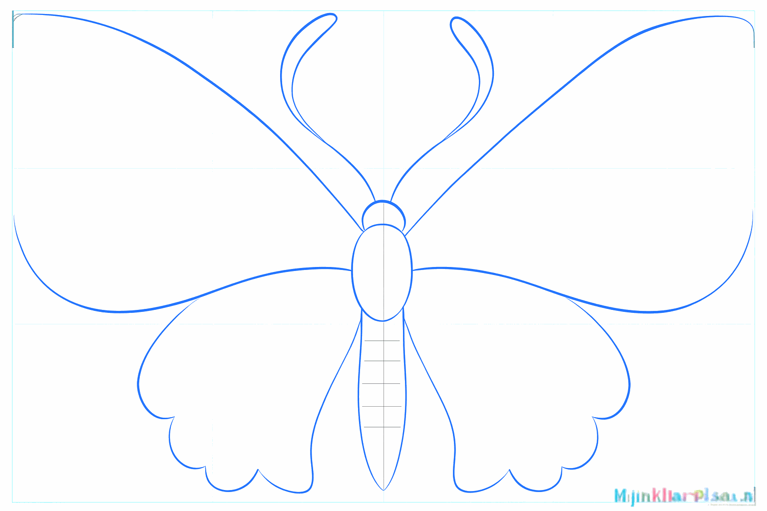 Guide lines for the claws at the front and small strokes at the lobster's tail.