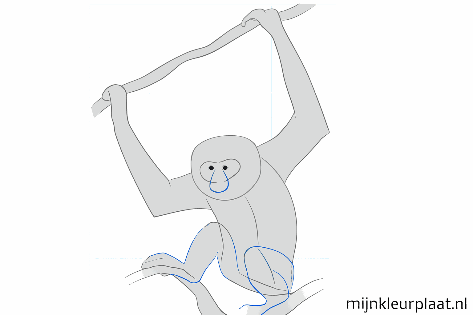 Thicker shapes for the arms and legs and round cheeks on the head.