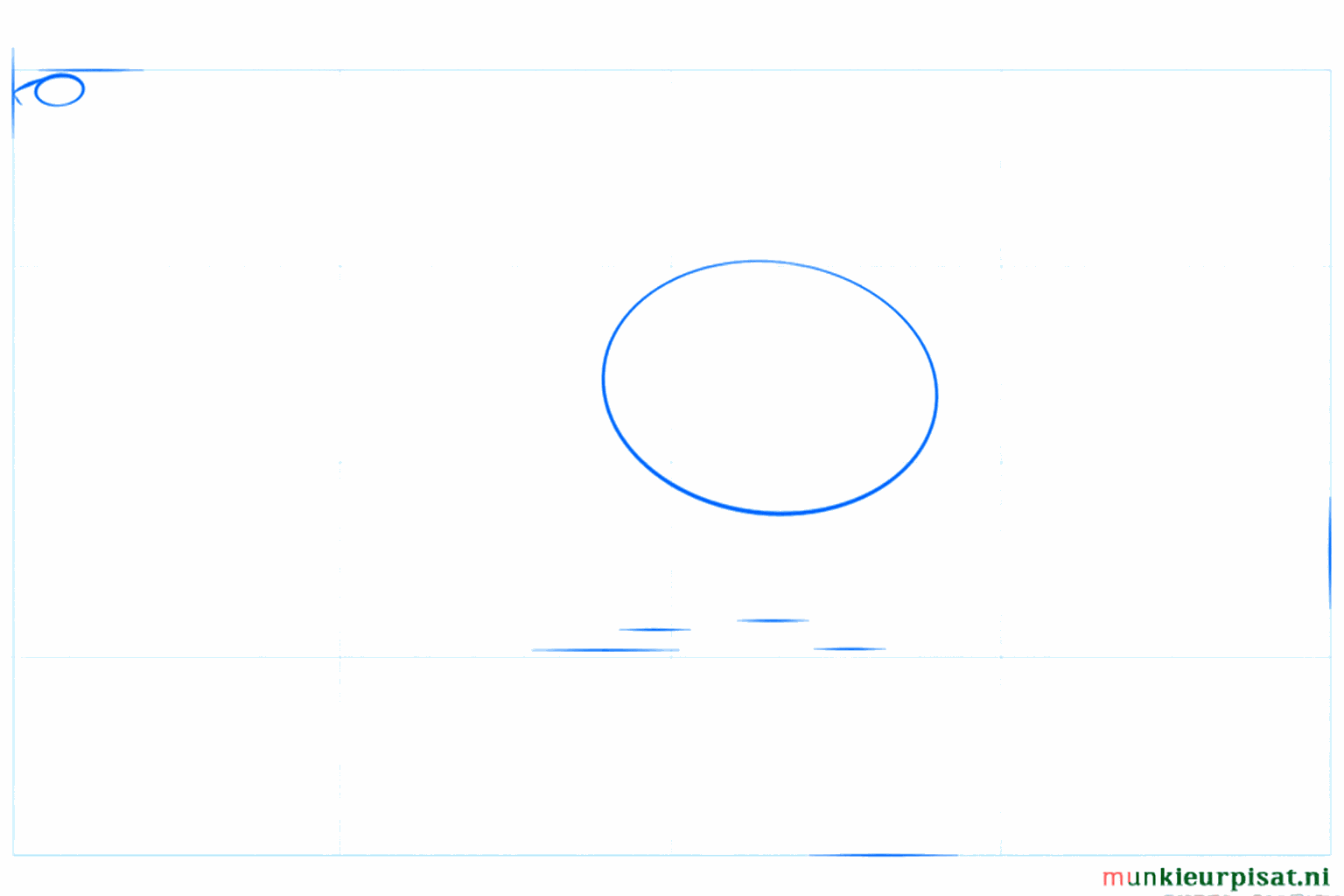 Formas básicas de un Diplodocus: un óvalo grande para el cuerpo y un círculo pequeño para la cabeza.