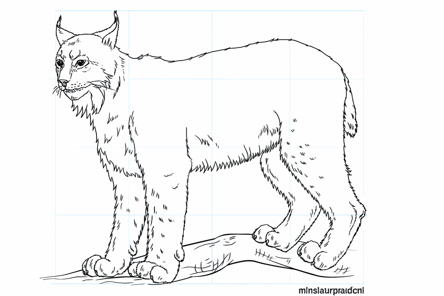 Drawing a cool lynx in 8 steps