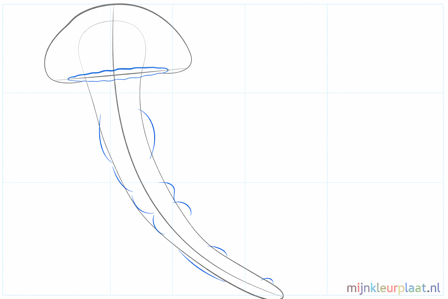 The bell gets an edge and the middle arms are drawn thicker.