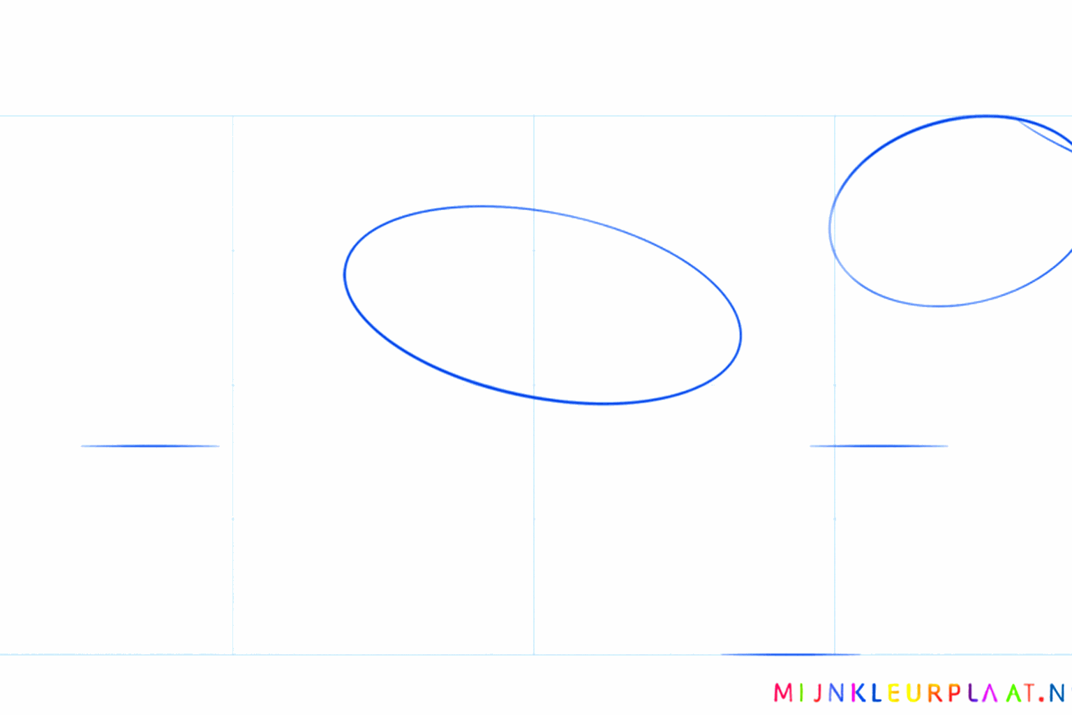 Deux ovales formant la base de la tête et du corps du gecko léopard.