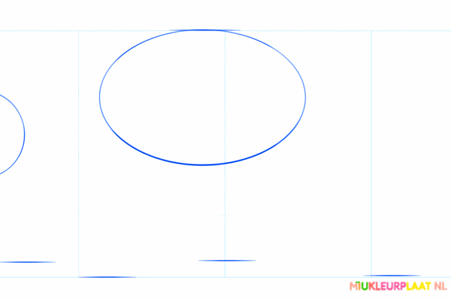 Draw a circle and a large oval as the base for the jaguar.