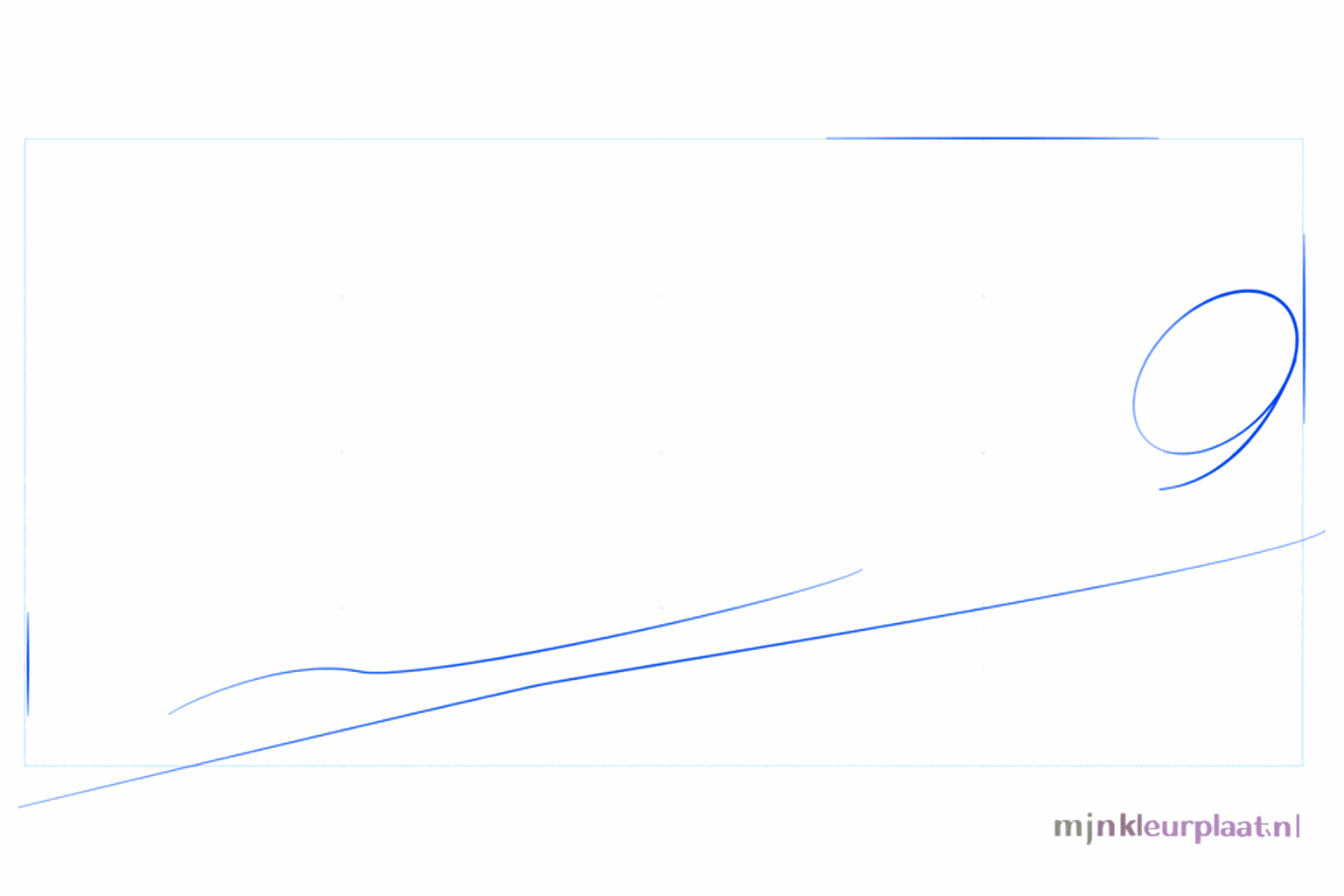Drawing of a small oval with a cross inside for the caterpillar's head.