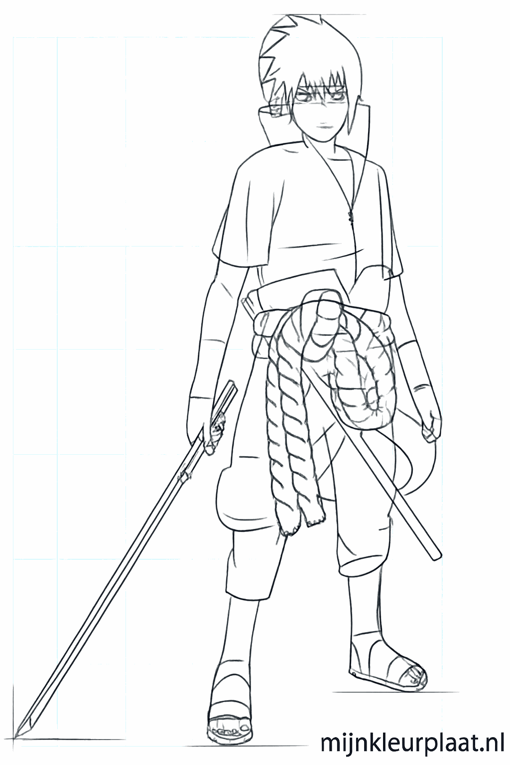 The sword and clothing details become more clearly visible.