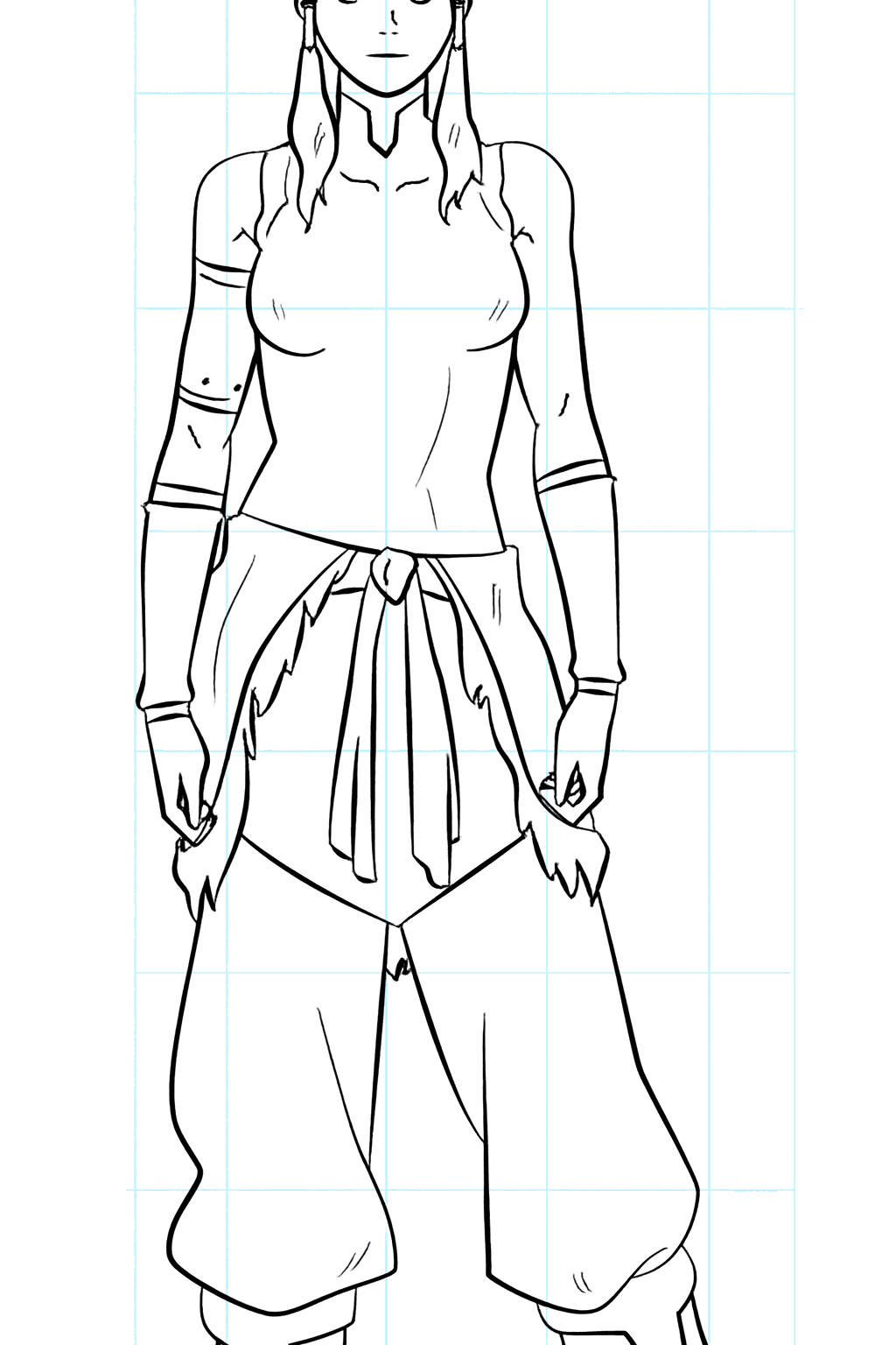 Learning to draw Korra: Step-by-step drawing for kids