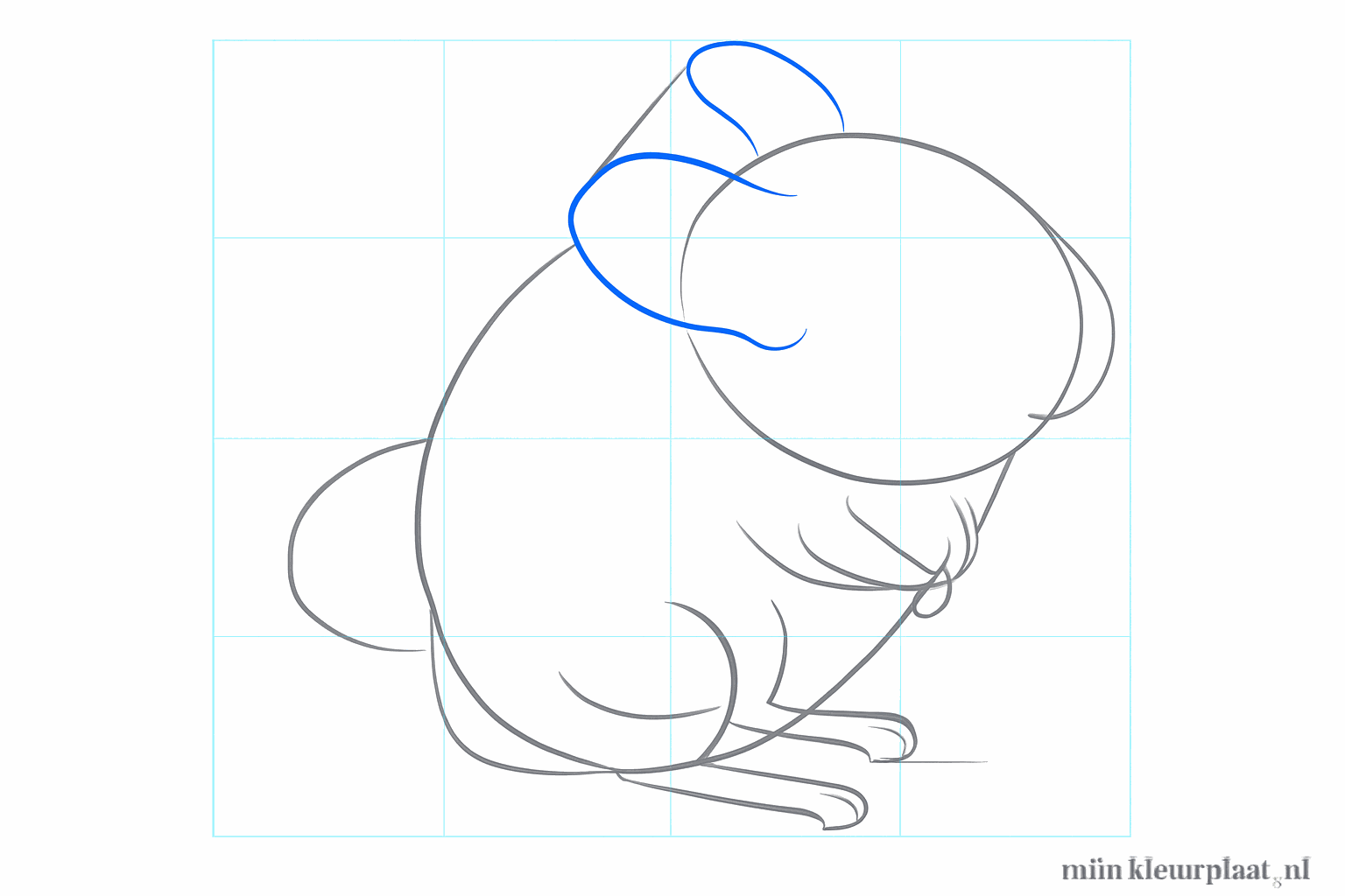 The ears and legs get more shape and volume.